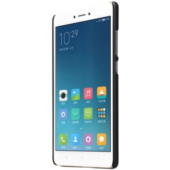 Juodas Frosted shield serijos dėklas + plėvelė Nillkin (REDMI NOTE 4X)